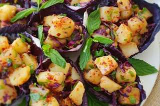 Mor Lahanalı Patates Salatası Tarifi