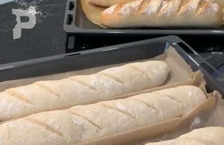 Evde Baget Ekmek Yapımı