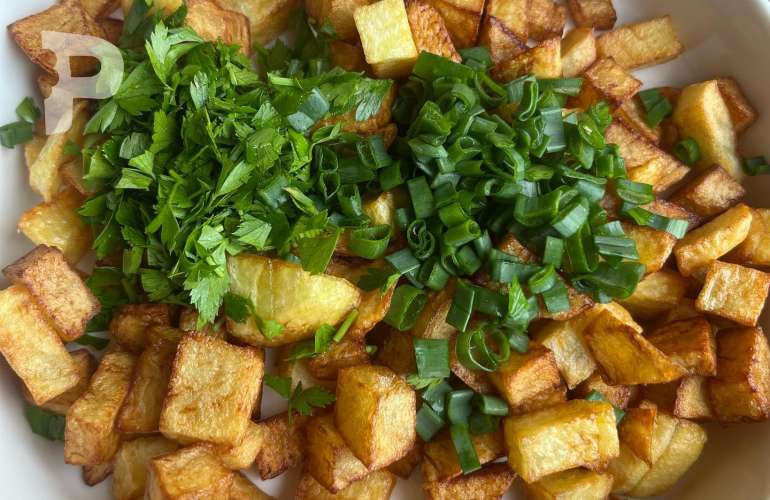 Kızarmış Patates Salatası Nasıl Yapılır