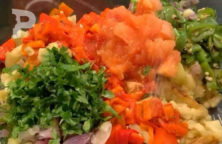 Köz Patlıcan Salatası Ve Adana Kebabı Yapımı
