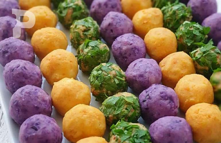 Renkli Patates Topları Nasıl Yapılır