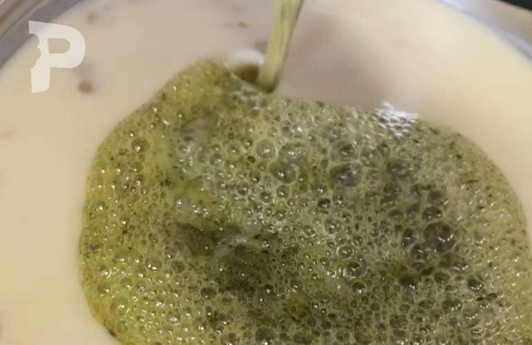 Yoğurtlu Erişteli Yeşil Mercimek Çorbası Yapımı